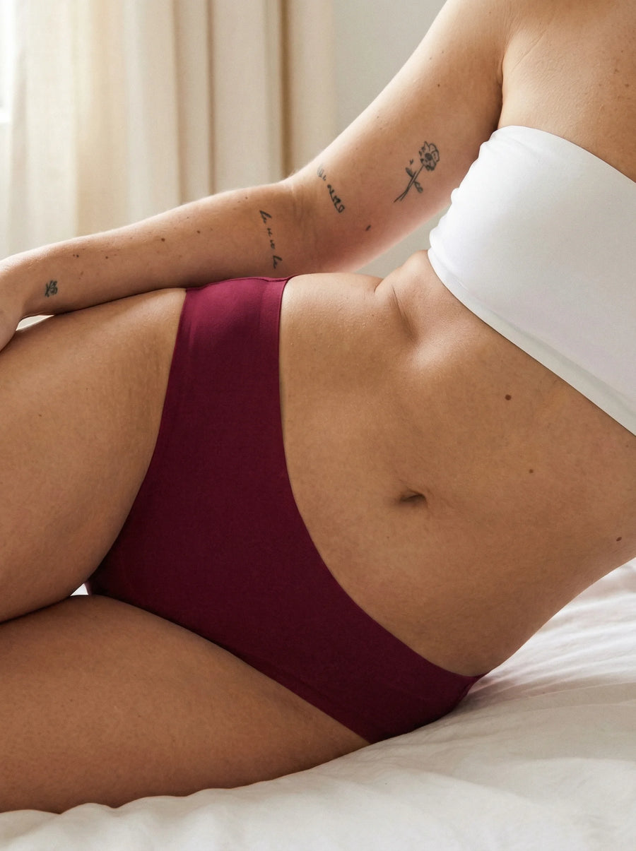 Classic 2.0 Brief | 100% a prueba de fugas, día y noche | Rojo | Bragas menstruales