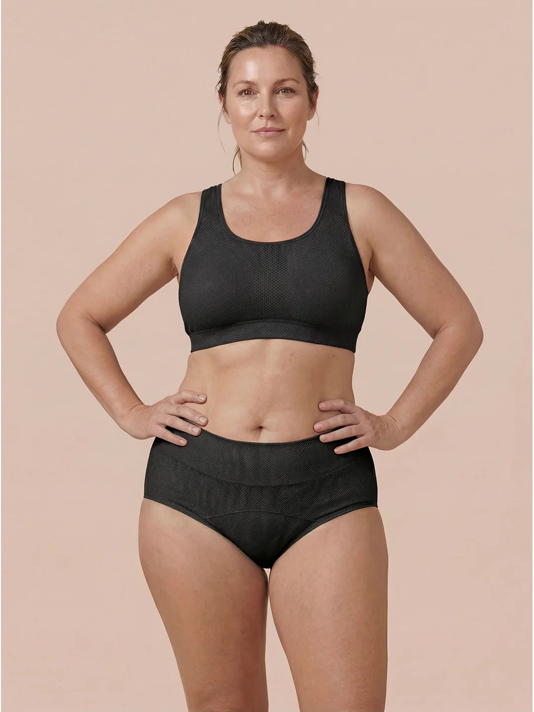 Classic Brief | 100% a prueba de fugas, día y noche | Negro | Bragas menstruales