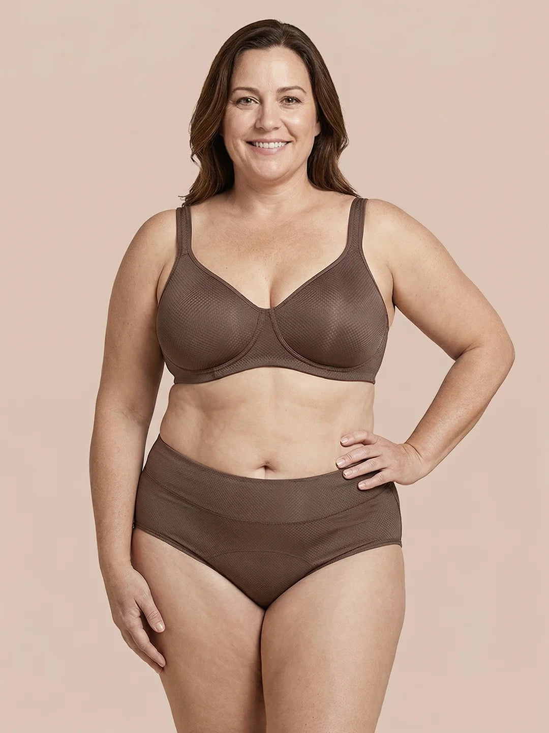 Classic Brief | 100% a prueba de fugas, día y noche | Marrón | Bragas menstruales