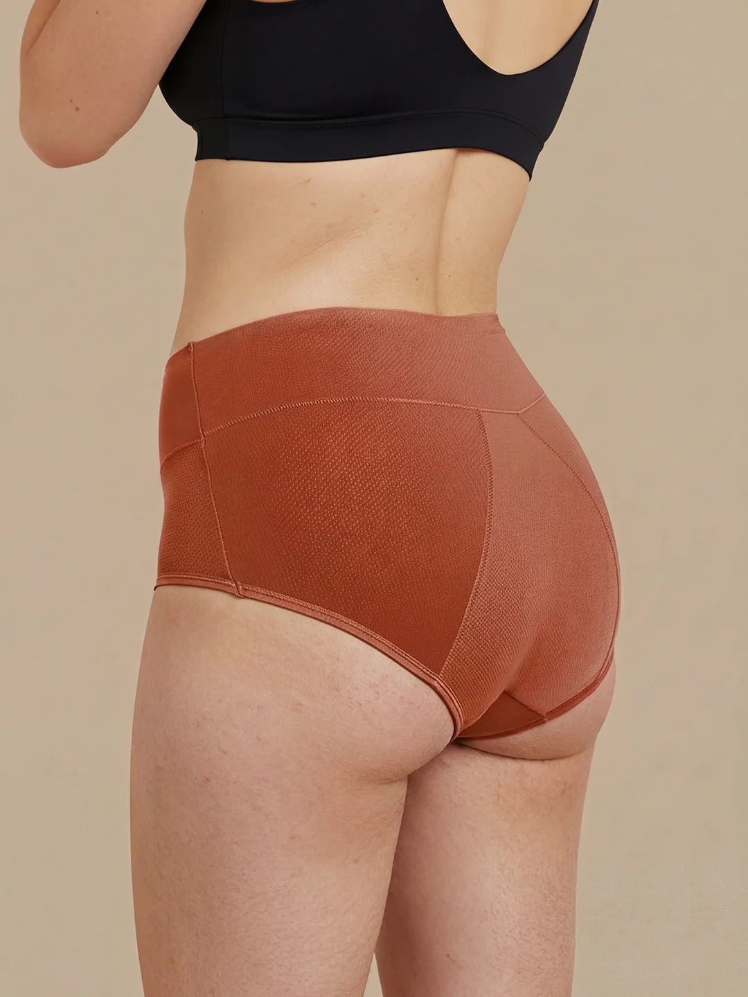 Huggster Brief | 100% a prueba de fugas, día y noche | Naranja | Bragas menstruales