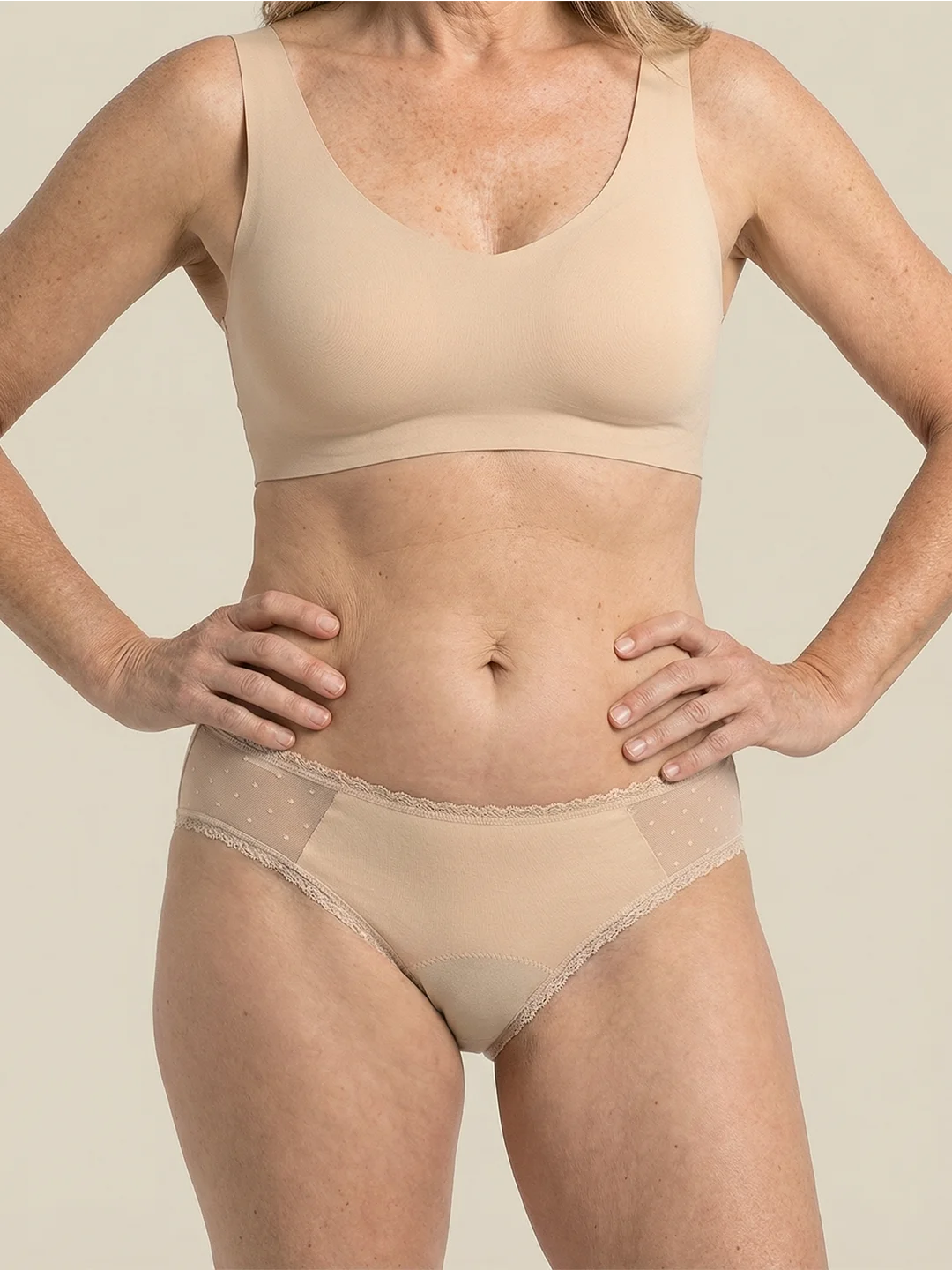 Everyday Brief | Pérdida de orina abundante | 100% a prueba de fugas, día y noche | Albaricoque