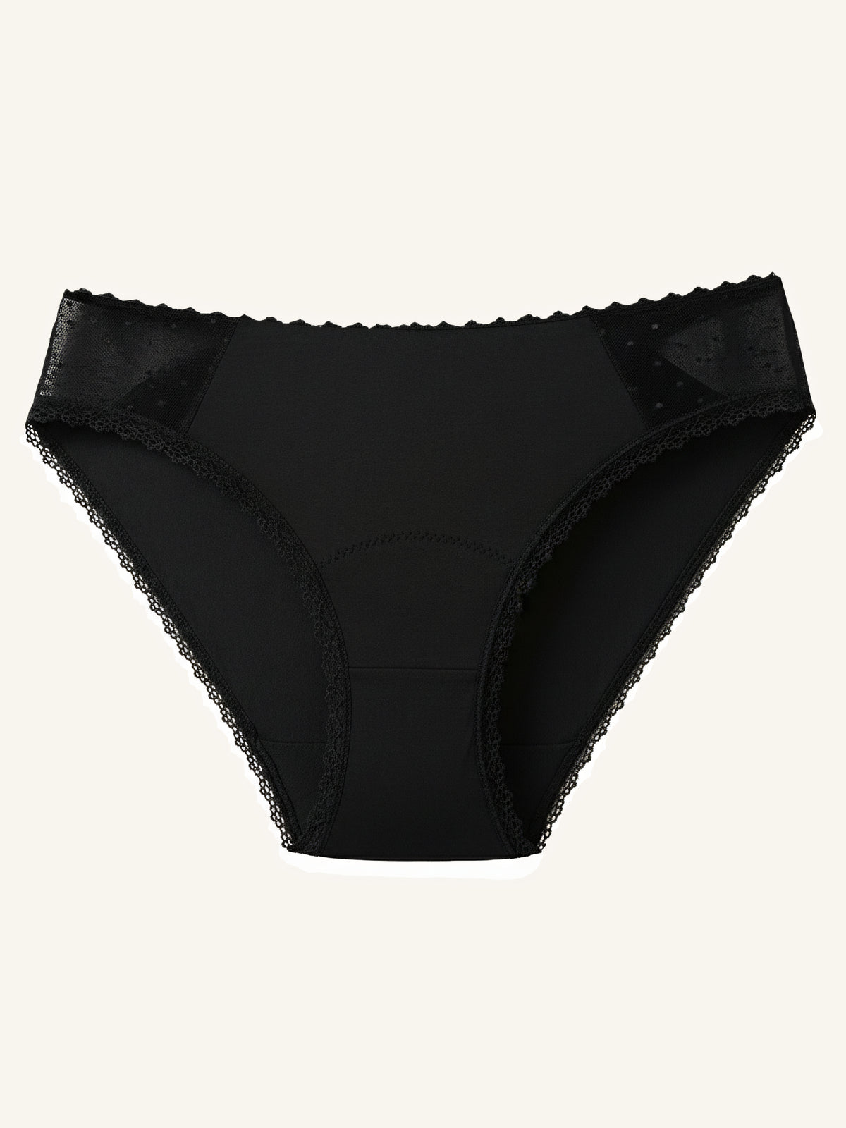 Everyday brief - Algodón orgánico | 100% a prueba de fugas, día y noche | Negro | Bragas menstruales