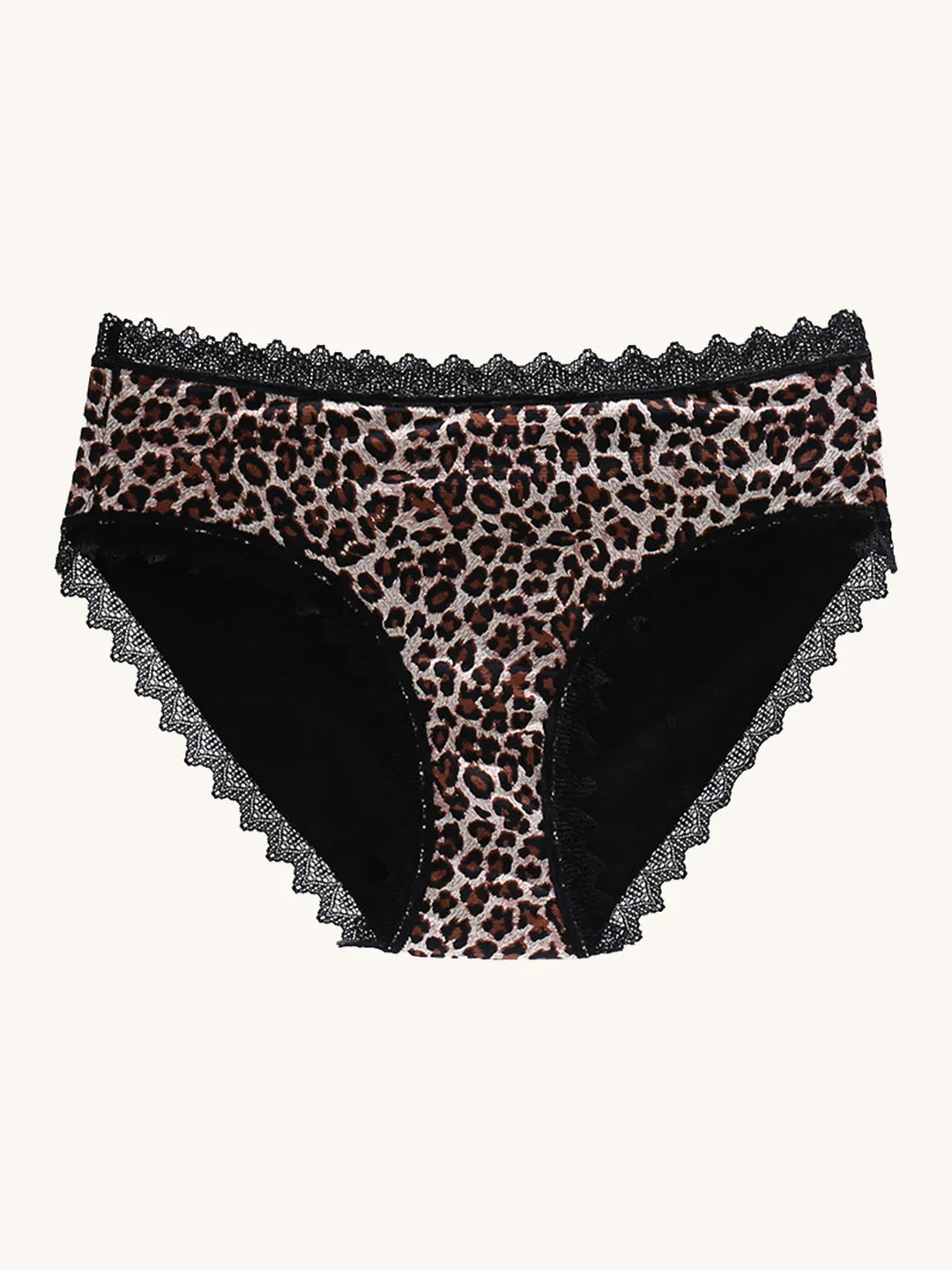 Letra de encaje de leopardo | Ligera pérdida de orina | 100% a prueba de fugas | ropa interior para incontinencia