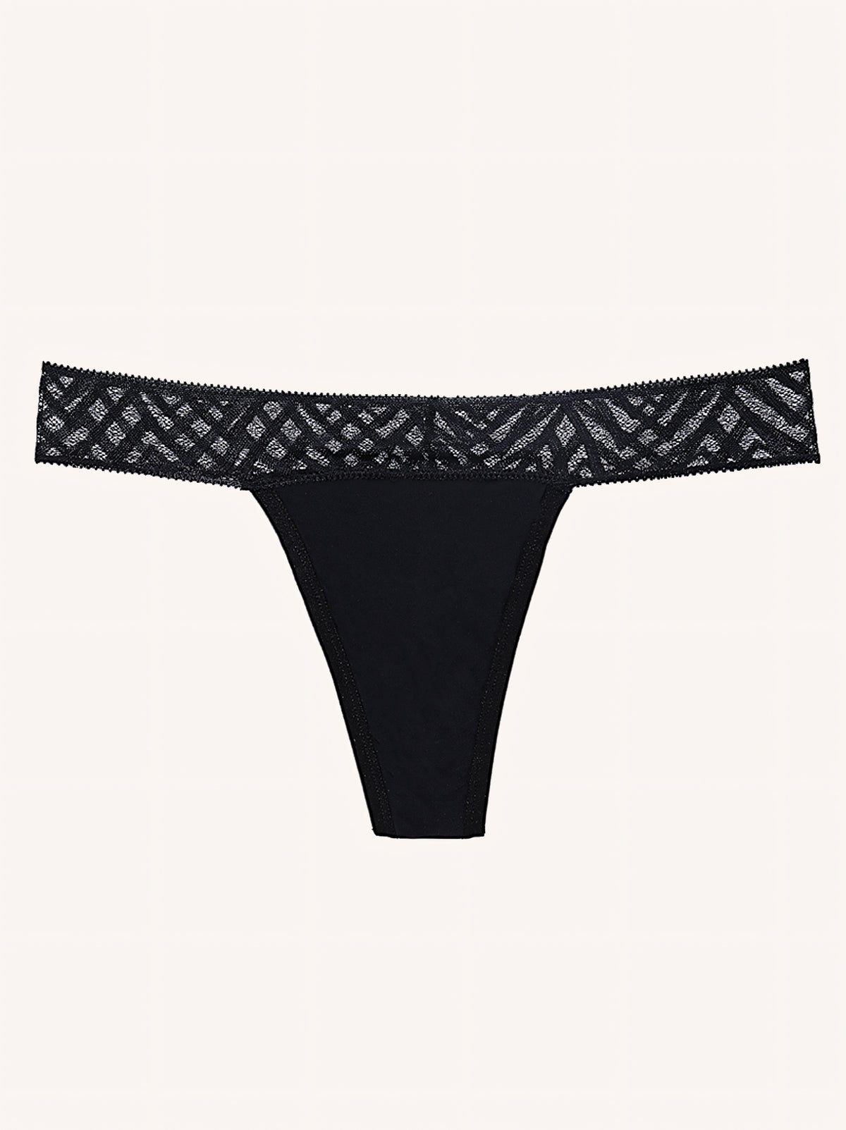 Invisible String | Sin costuras e invisible | Negro | Bragas menstruales