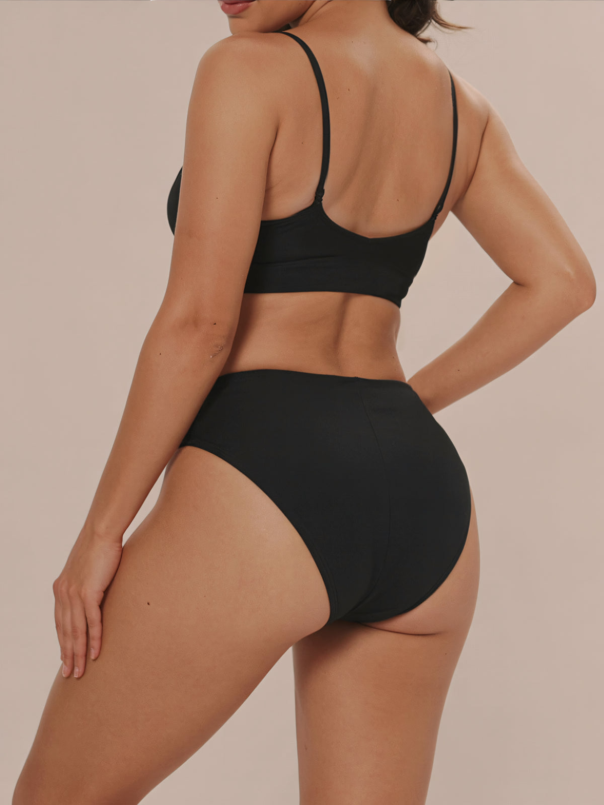 High Waist Brief | 100% a prueba de fugas, día y noche | Negro | Bragas menstruales