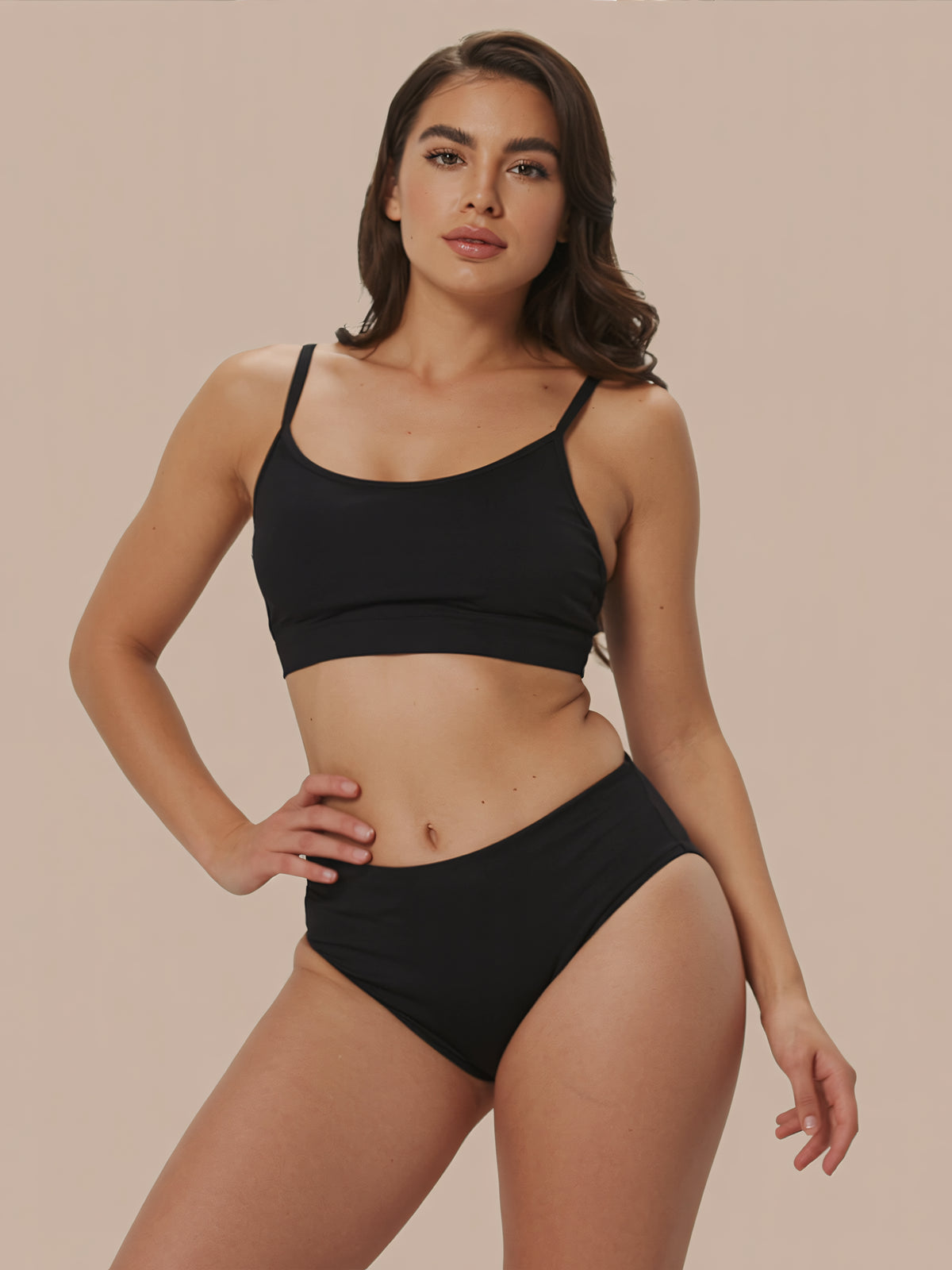 High Waist Brief | 100% a prueba de fugas, día y noche | Negro | Bragas menstruales