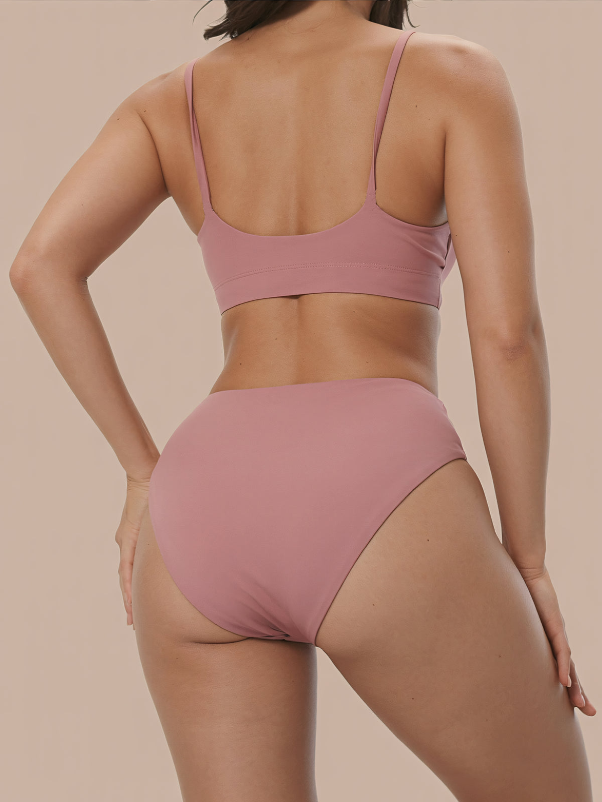 High Waist Brief | 100% a prueba de fugas, día y noche | Rosa | Bragas menstruales