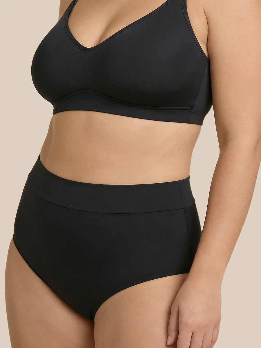 Carta de natación sobre la menstruación | Extra intenso | 100% a prueba de fugas | Negro