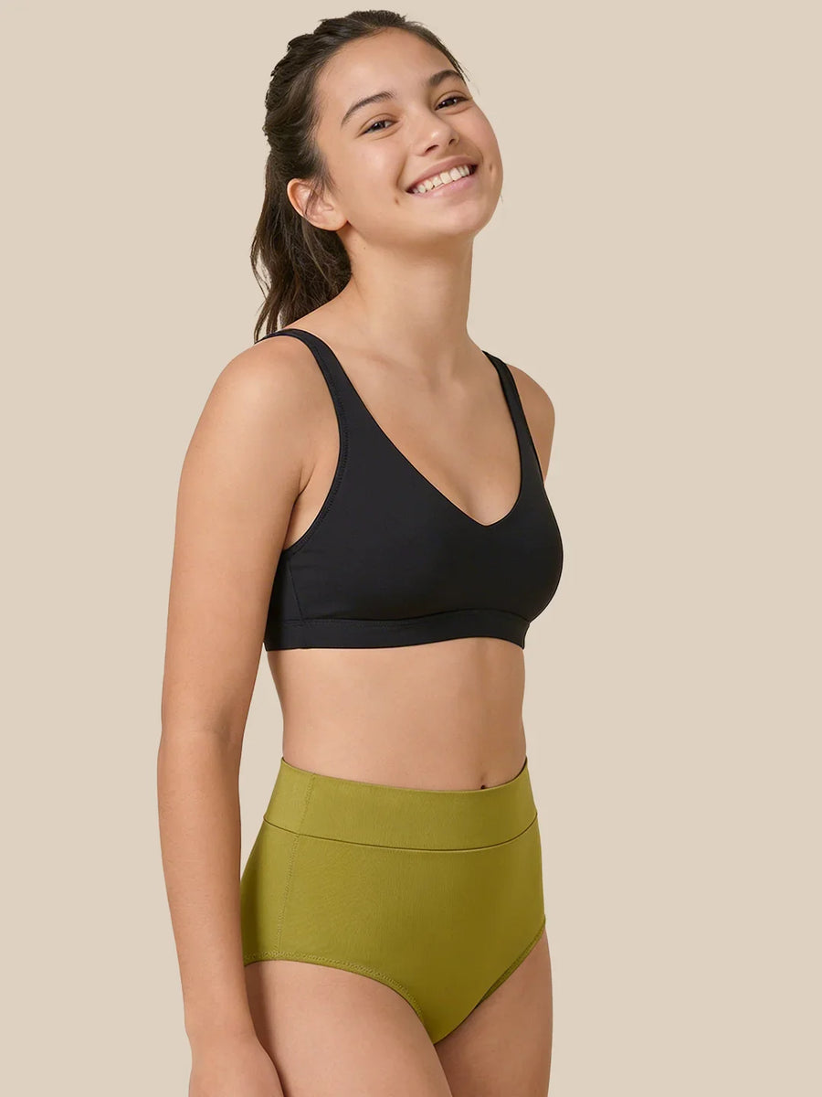 Menstruación Natación Carta Adolescentes | Extra intenso | 100% a prueba de fugas | Verde