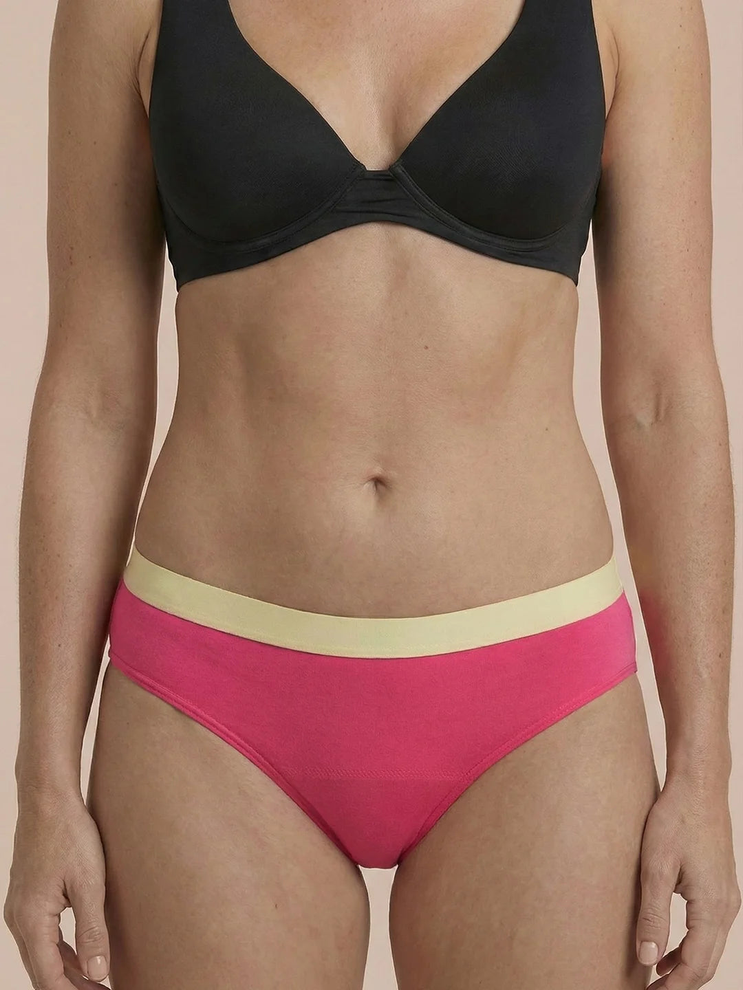 Hipster Brief | 100% a prueba de fugas, día y noche | Rojo amarillo | Bragas menstruales