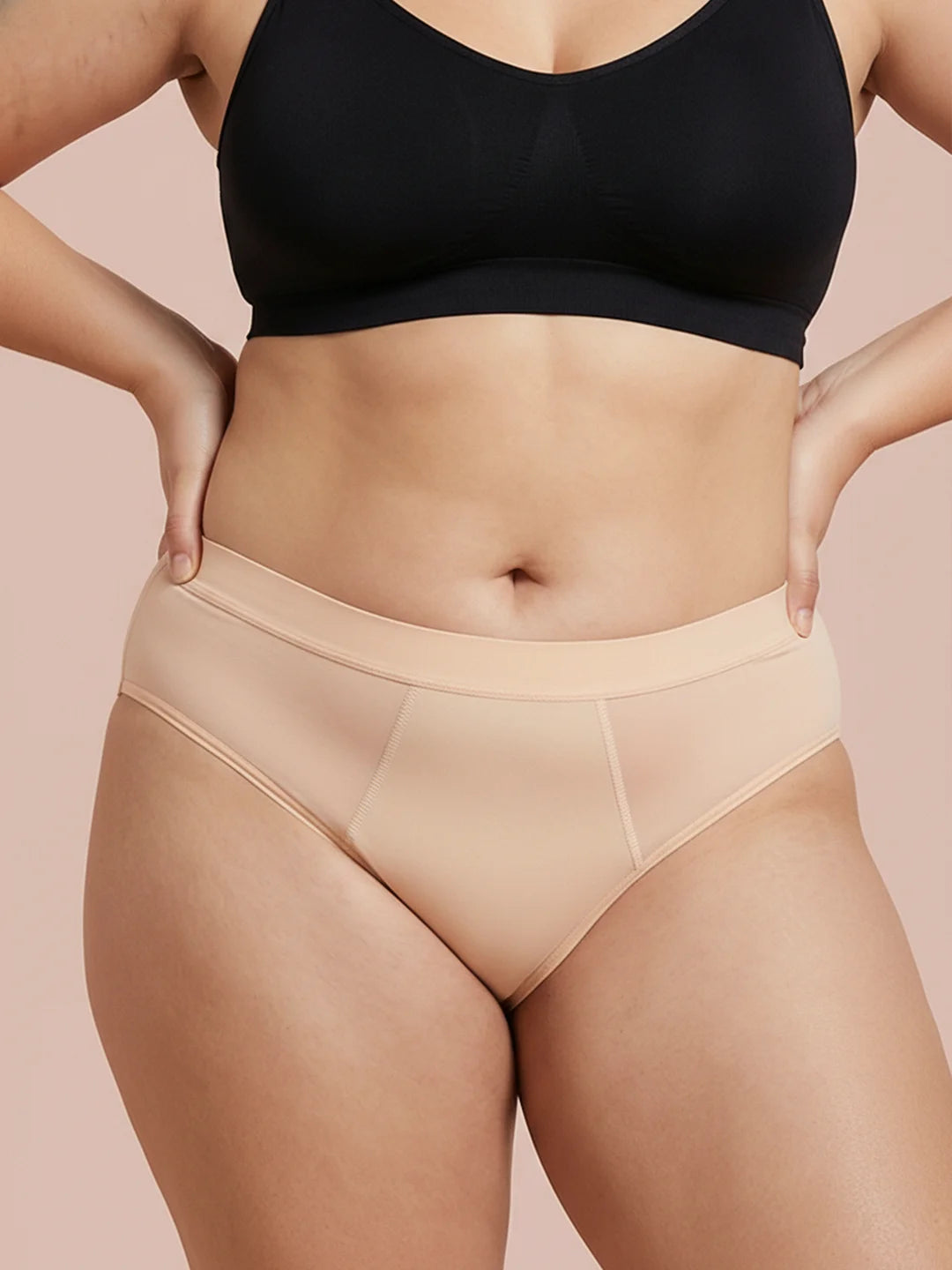 Invisible Hugger | 100% a prueba de fugas, día y noche | Albaricoque | Bragas menstruales