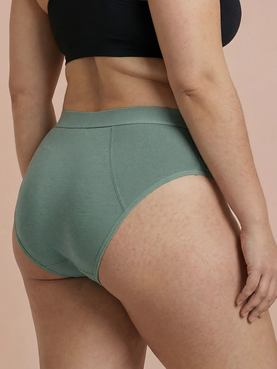 Invisible Hugger | 100% a prueba de fugas, día y noche | Verde | Bragas menstruales