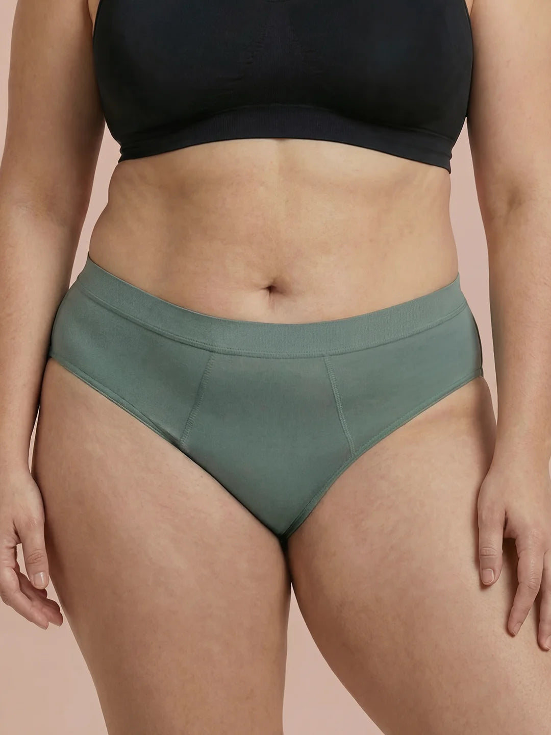 Invisible Hugger | 100% a prueba de fugas, día y noche | Verde | Bragas menstruales