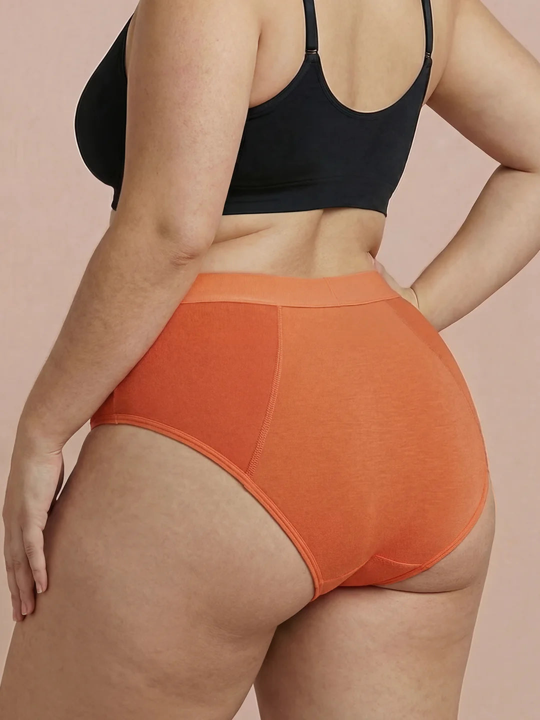 Invisible Hugger | 100% a prueba de fugas, día y noche | Naranja | Bragas menstruales