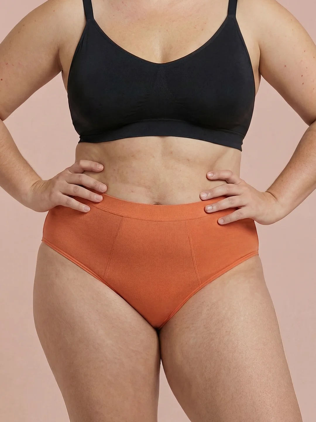 Invisible Hugger | 100% a prueba de fugas, día y noche | Naranja | Bragas menstruales