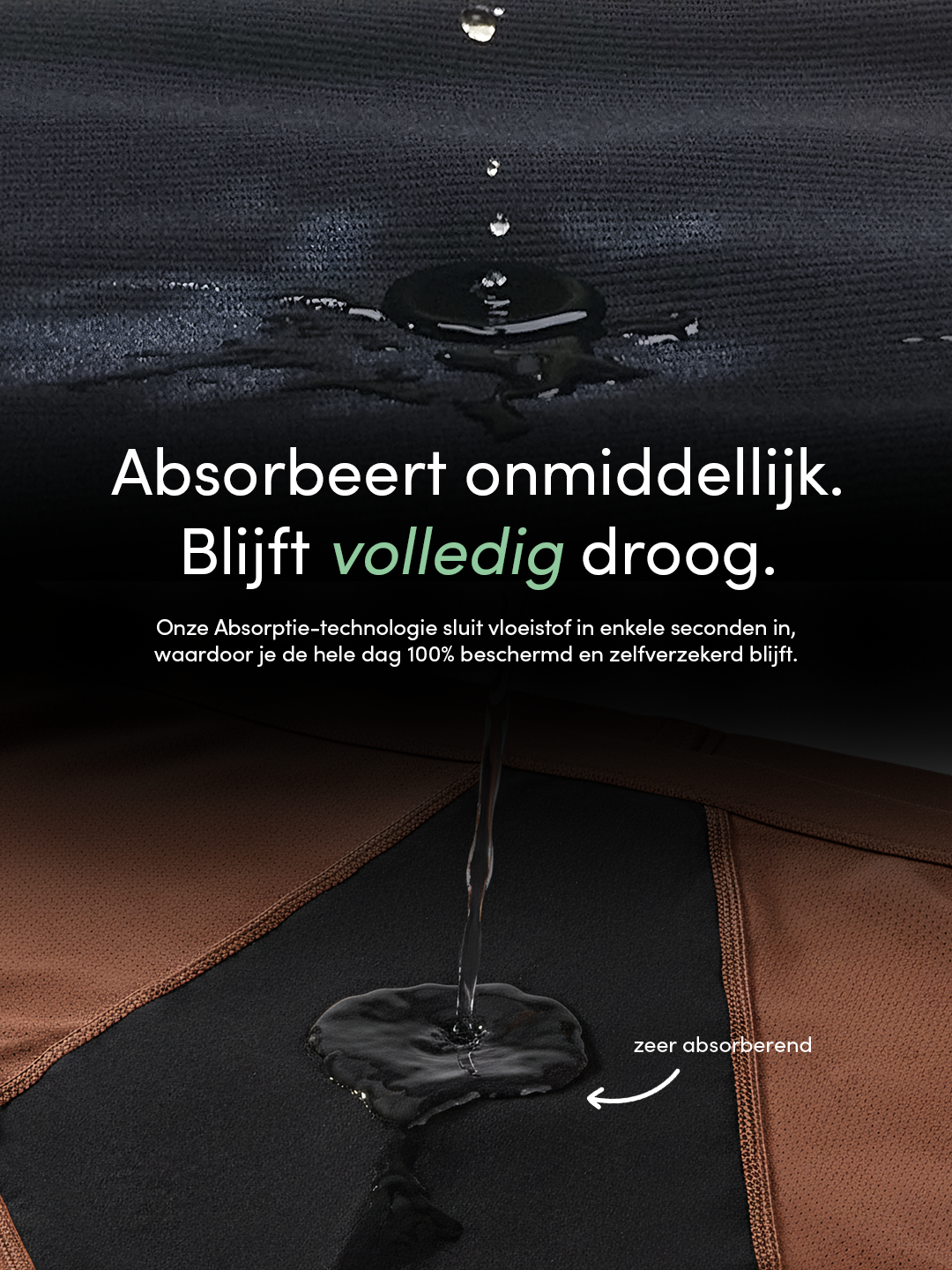 Huggster Brief | Paquete de 10 | Pérdida de orina abundante | 100% a prueba de fugas, día y noche | Naranja | Bragas menstruales