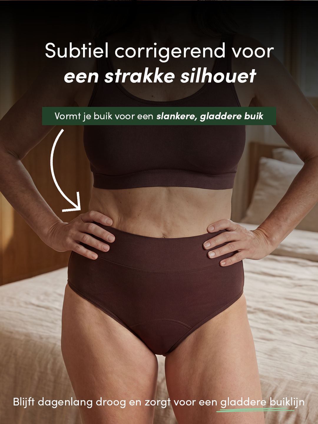 Huggster Brief | Paquete de 10 | Pérdida de orina abundante | 100% a prueba de fugas, día y noche | Naranja | Bragas menstruales