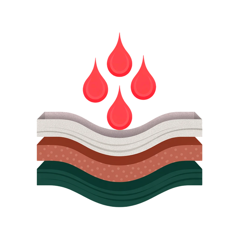 <p> La ropa interior menstrual más fina, absorbente y de secado más rápido.</p>