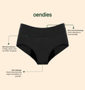 Classic Brief | Pérdida de orina abundante | 100% a prueba de fugas, día y noche | Negro
