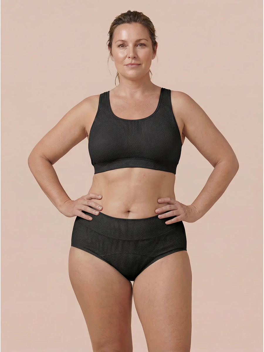 Classic Brief | 100% a prueba de fugas, día y noche | Negro | Bragas menstruales