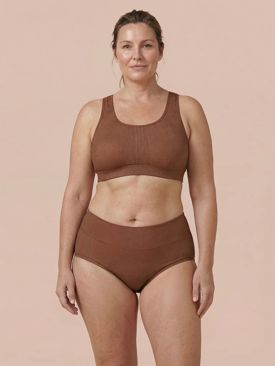 Classic Brief | 100% a prueba de fugas, día y noche | Caramelo | Bragas menstruales