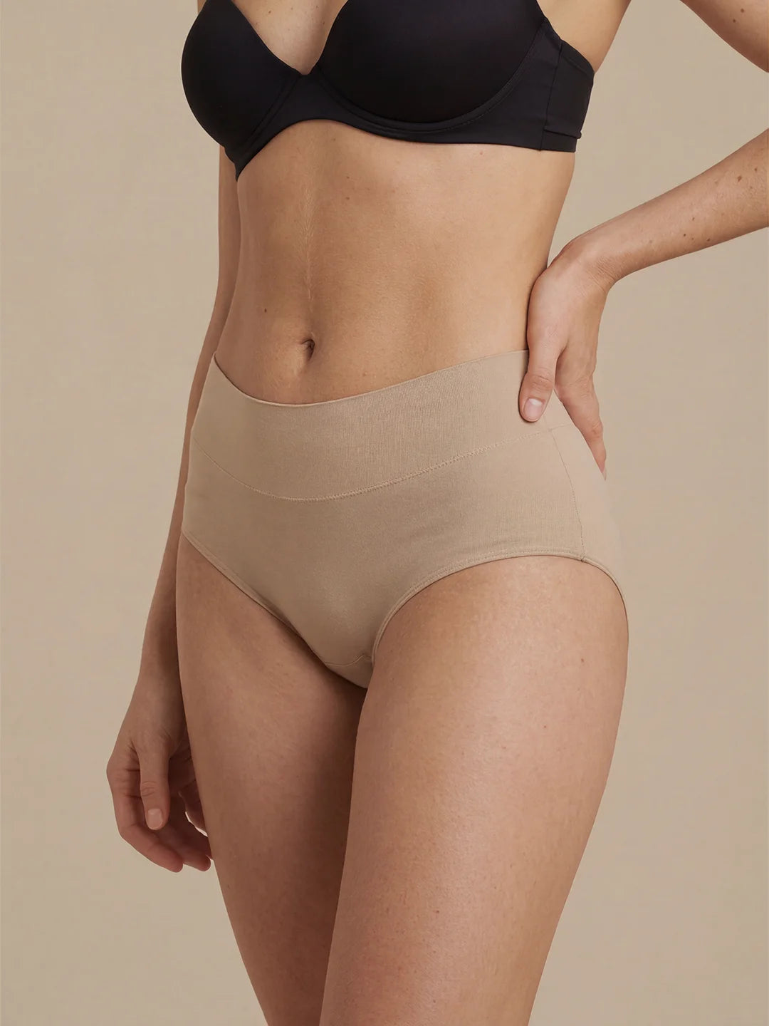 Huggster Brief | 100% a prueba de fugas, día y noche | Albaricoque | Bragas menstruales