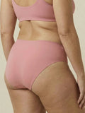 High Waist Brief | Pérdida de orina abundante | Ultra suave y sin costuras | 100% a prueba de fugas y Algodón Orgánico | Rosa