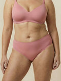 High Waist Brief | Pérdida de orina abundante | Ultra suave y sin costuras | 100% a prueba de fugas y Algodón Orgánico | Rosa