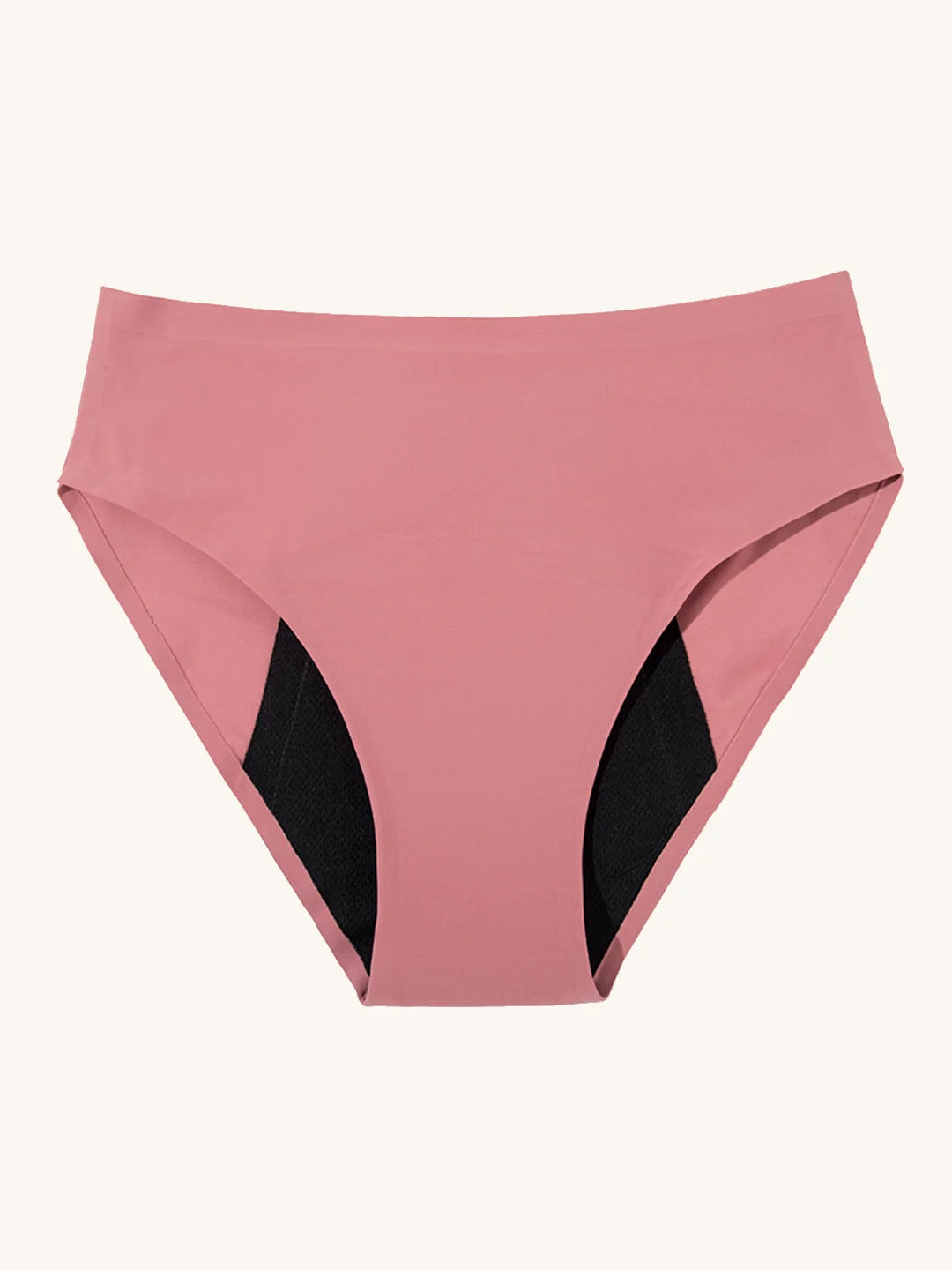 High Waist Brief | Pérdida de orina abundante | Ultra suave y sin costuras | 100% a prueba de fugas y Algodón Orgánico | Rosa