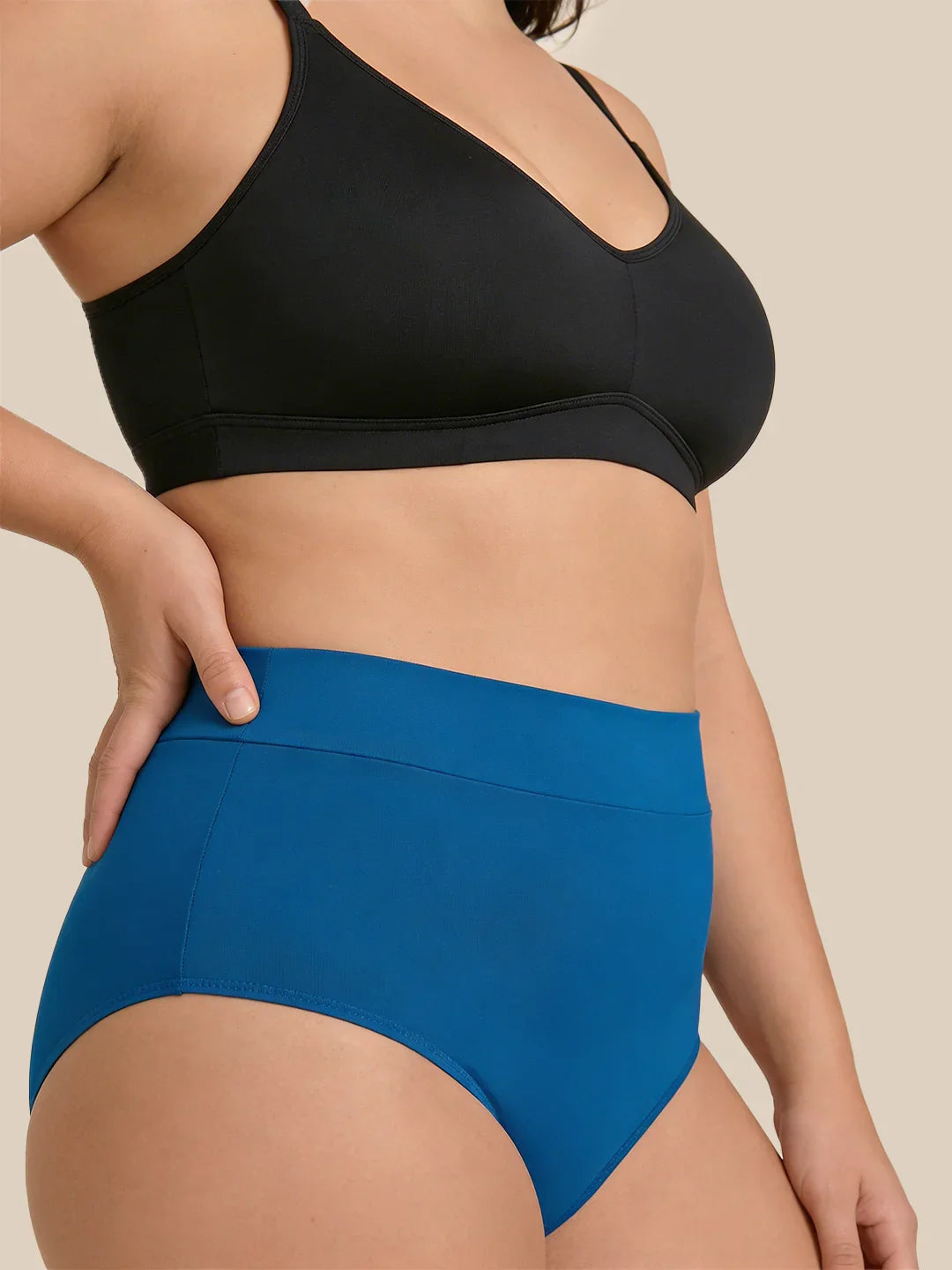 Carta de natación sobre la menstruación | Extra intenso | 100% a prueba de fugas | Azul