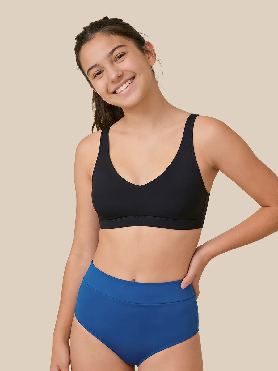 Menstruación Natación Carta Adolescentes | Extra intenso | 100% a prueba de fugas | Azul