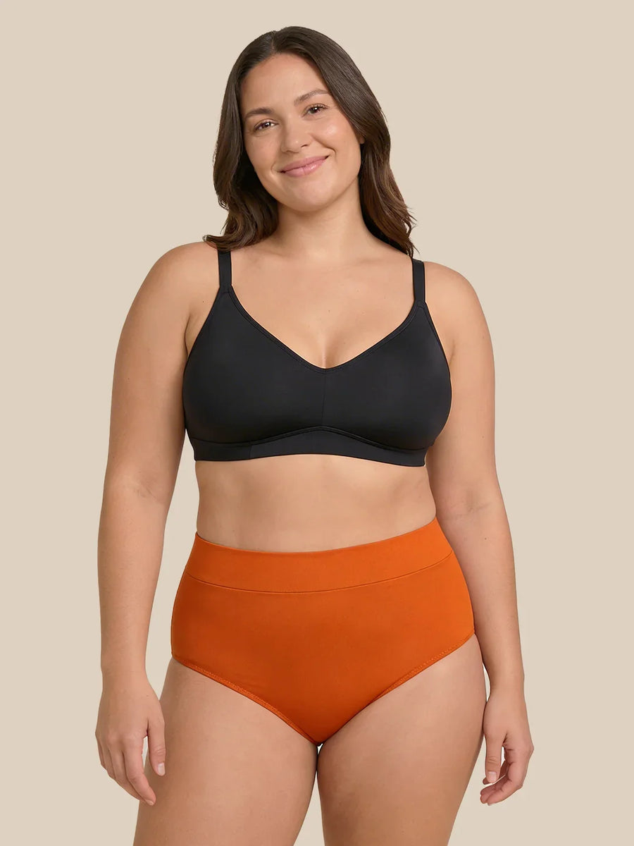 Carta de natación sobre la menstruación | Extra intenso | 100% a prueba de fugas | Naranja