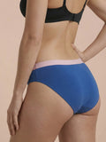 Hipster Brief | 100% a prueba de fugas, día y noche | Azul rosa | Bragas menstruales