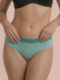 Hipster Brief | 100% a prueba de fugas, día y noche | Menta | Bragas menstruales