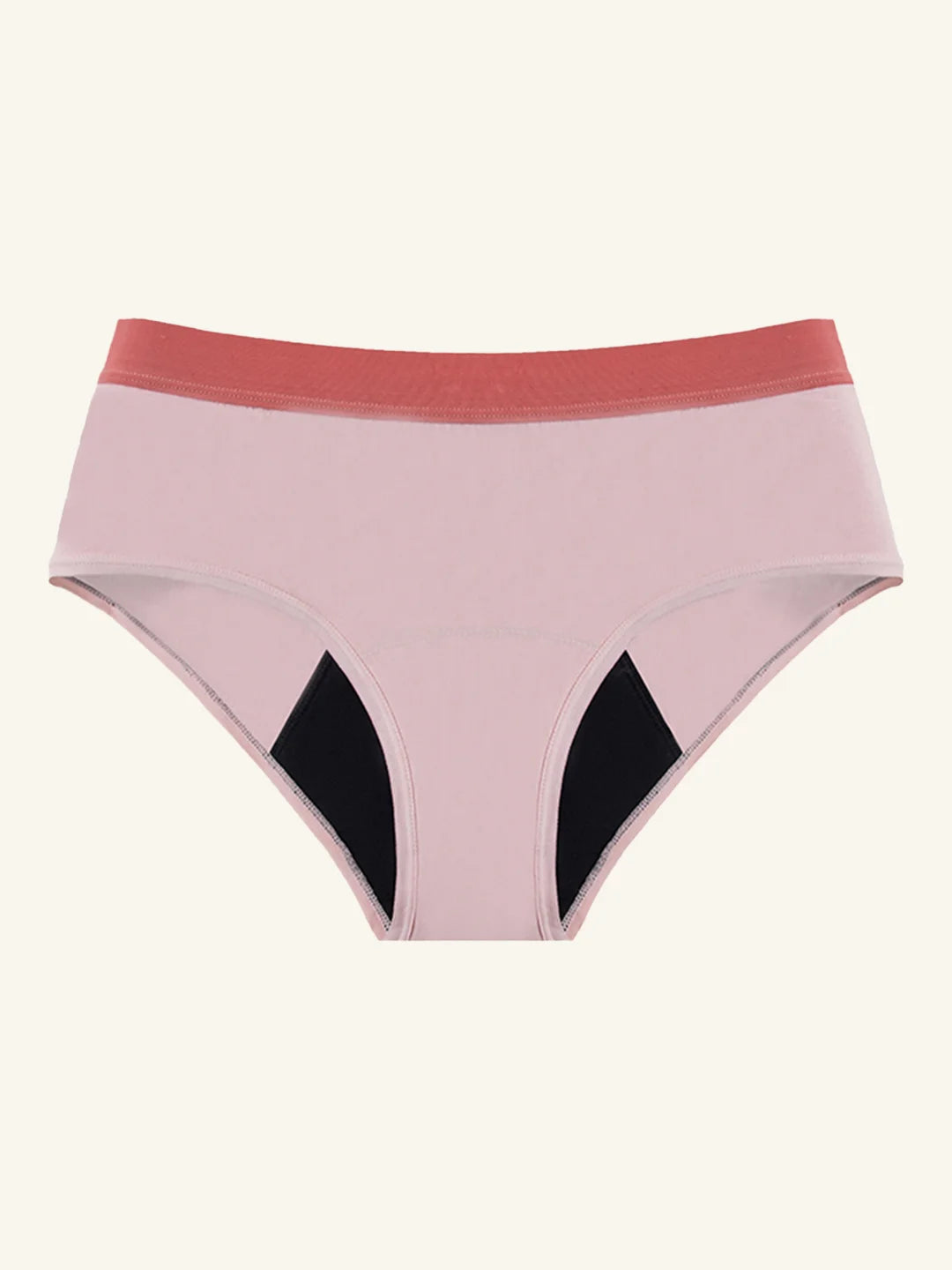 Hipster Brief | 100% a prueba de fugas, día y noche | Rosa | Bragas menstruales