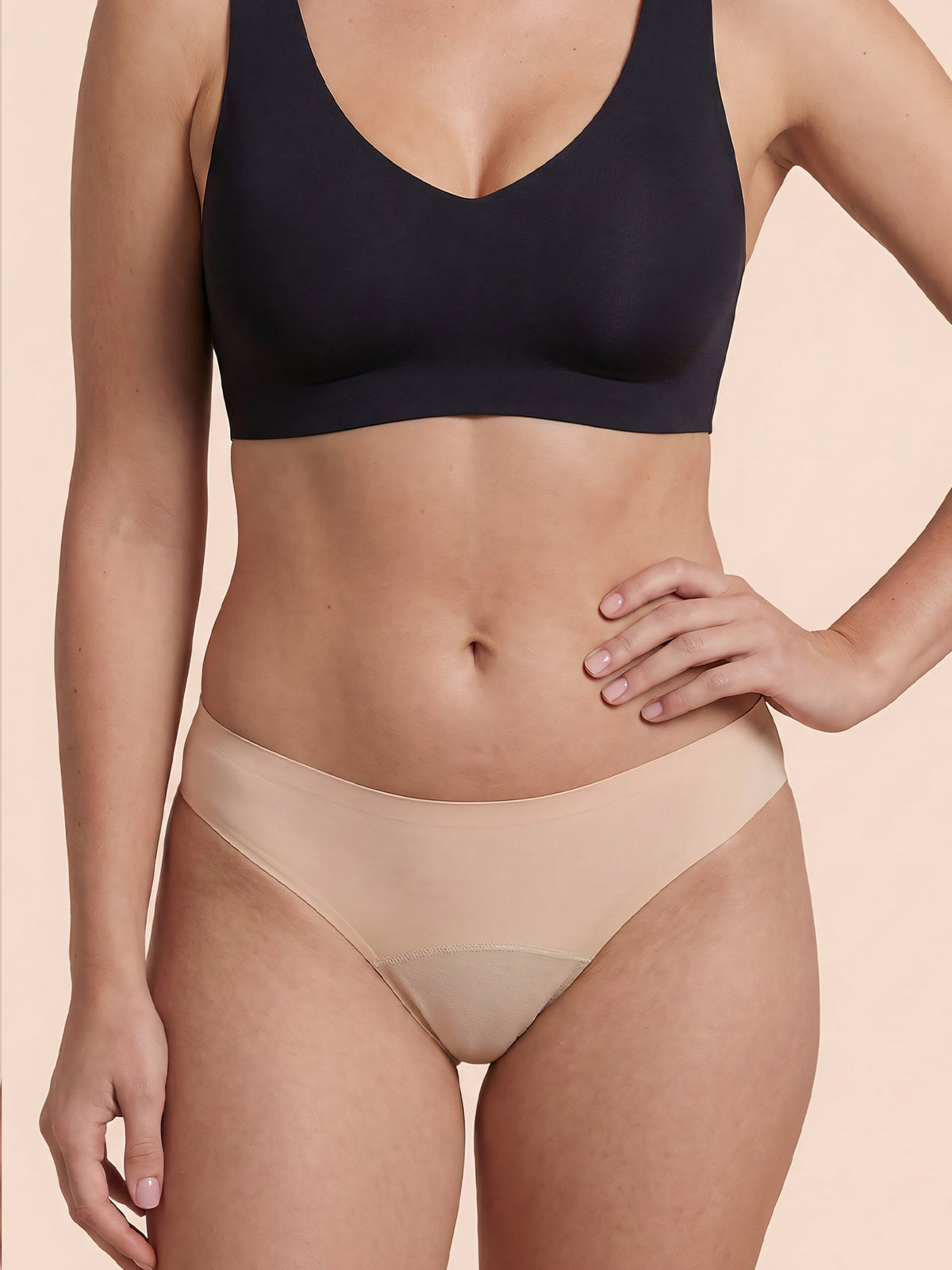 Classic 2.0 Brief | 100% a prueba de fugas, día y noche | Apricot | Bragas menstruales