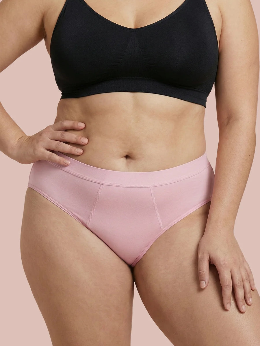 Invisible Hugger | 100% a prueba de fugas, día y noche | Rosa | Bragas menstruales
